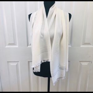 Nina Ricci silk off white scarf